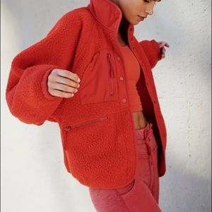 Free People Hit The Slopes Fleece Jacket